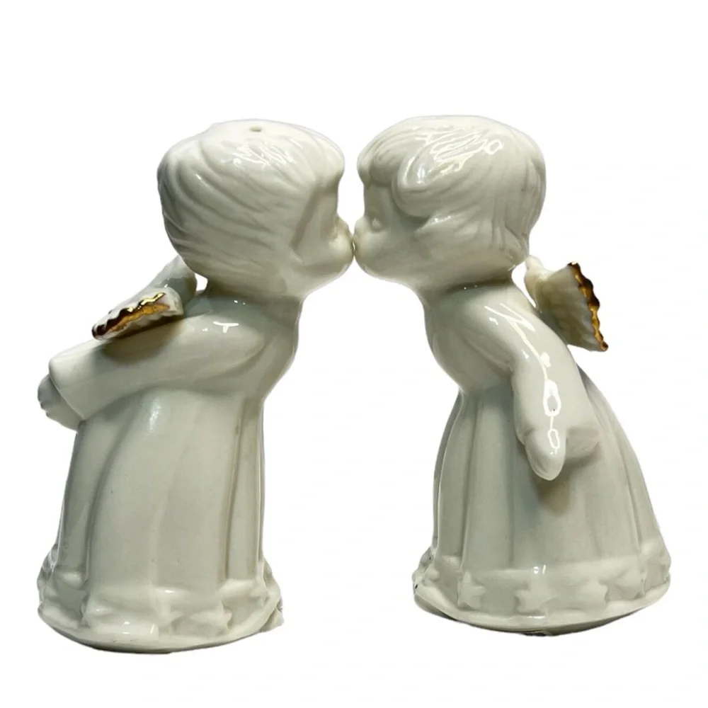 Formalities by Baum Brothers Kissing Angel Salt & Pepper Set